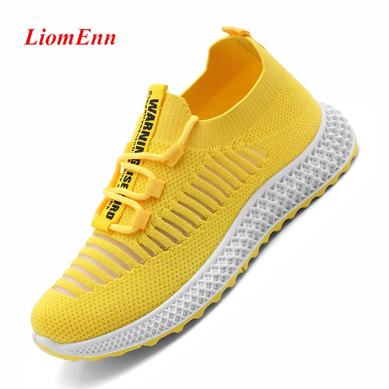 

Summer Women's Sneakers 2021 Women's Running Sport Shoes Woman Pink Black Yellow Sneakers Tennis Trainers Vulcanize basket femme