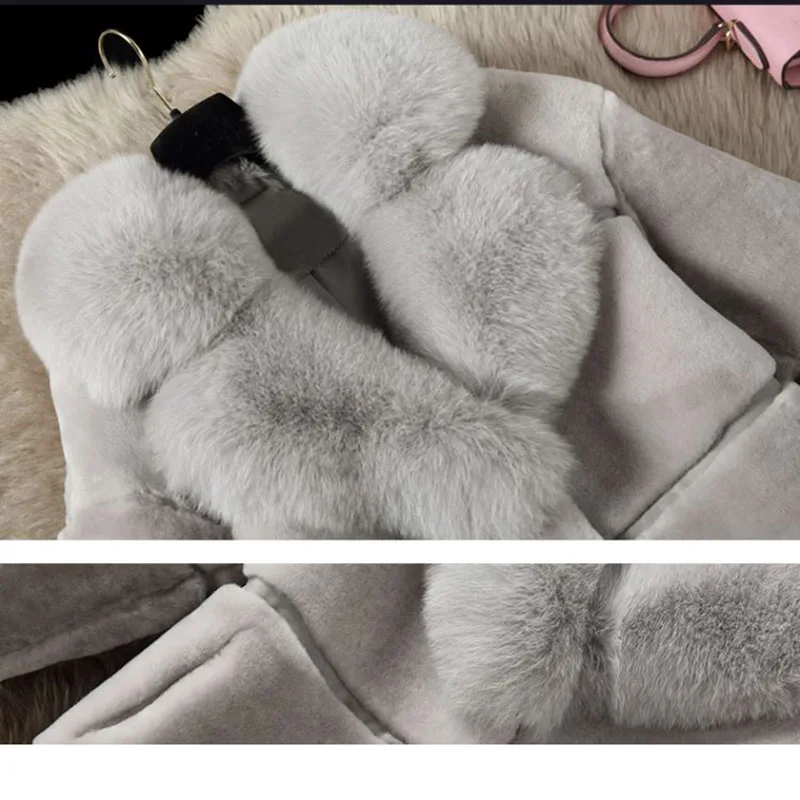 Зимнее новое женское меховое пальто женские утепленные куртки с длинными