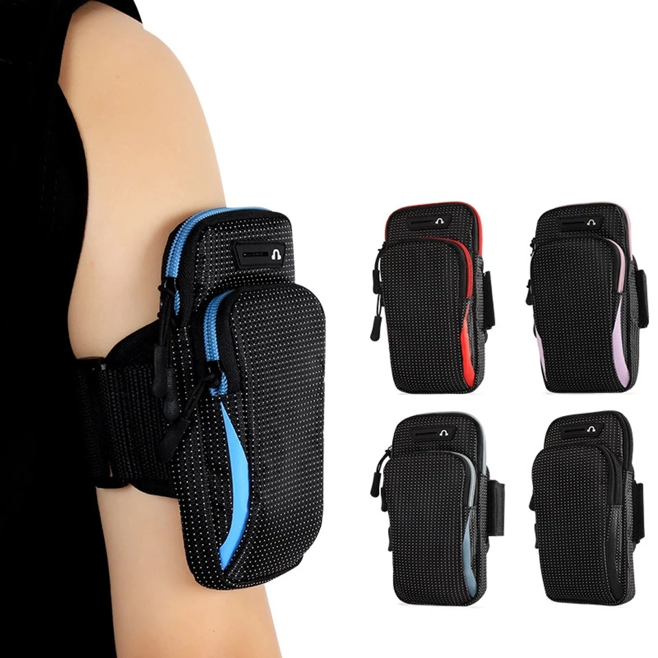 

6.5 Inches Sports Bag Armband Case Gym Fitness Running Arm Band Bag Cover Jogging Workout Pouch for Mobile Phone Key Money Card