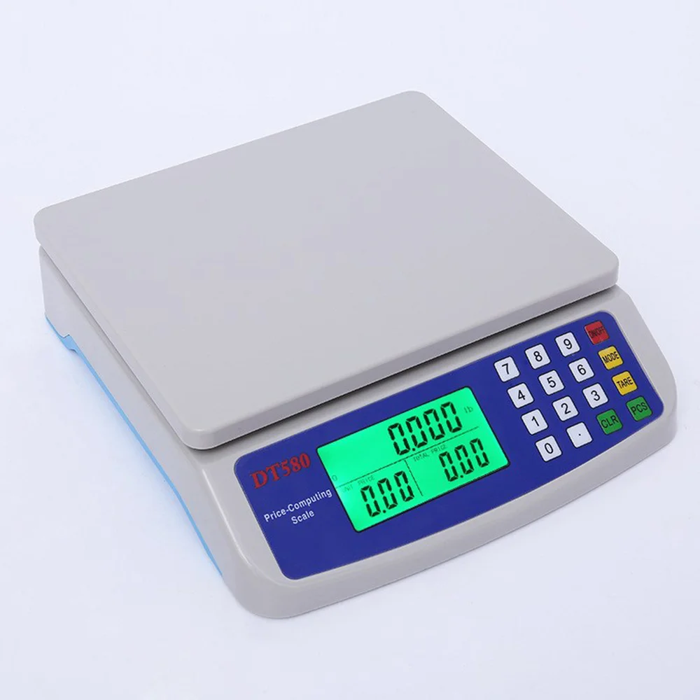 

30KG-1Gram LCD With Backlight Display Rechargeable Electronic Scale With Adapter With US Plug Battery Included
