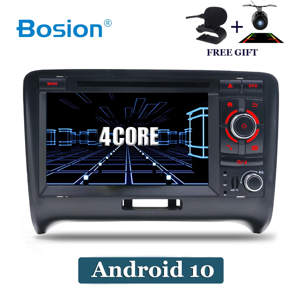 Bosion 1024*600 2Din Android 10 0 автомобильное радио GPS для Audi TT MK2 8J 2006 2007 2008 2009 2010 2011 2012