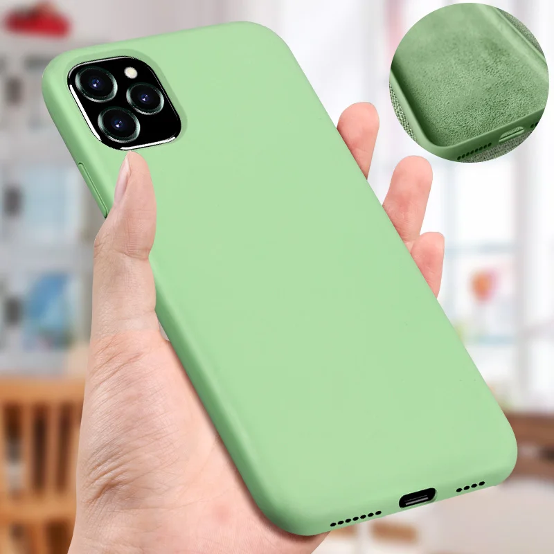 Тонкий мягкий чехол Moopok для iPhone 7, 8, 6 Plus, 11, жидкий силиконовый чехол, карамельный цвет, Coque Capa для iPhone X, Xs, 11 Pro, чехол для MAX XR