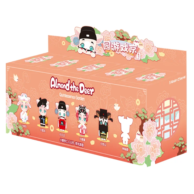 

Christmas Gifts Genuine Fawn Almond Peking Opera Garden Series Trendy Kid Doll Ornaments Kawaii Blind Random Box