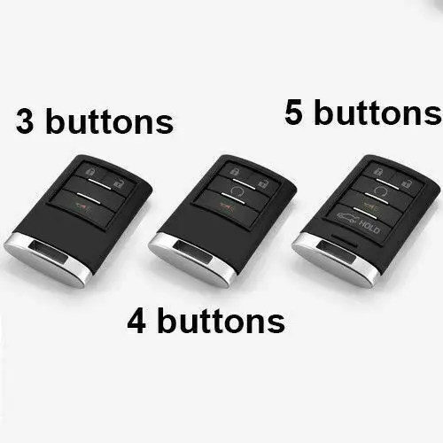 

Черный/белый запасной чехол для Cadillac SRX XTS CTS SLS с 3/4/5 кнопками