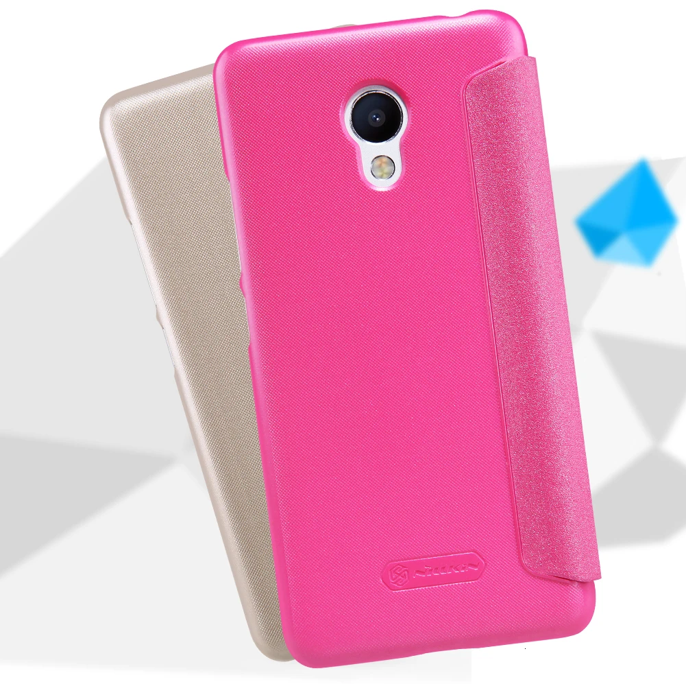 Чехол NILLKIN для Meizu M3S, Блестящий Защитный кожаный чехол, чехол для Meizu M3S для meilan 3s Mini, флип-чехол с умным режимом сна