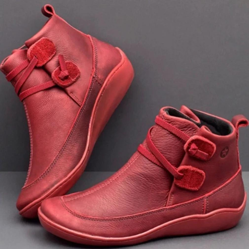 Ботинки Martin осень-зима ретро Женская обувь модные кожаные ботильоны Zapatos De Mujer Wram