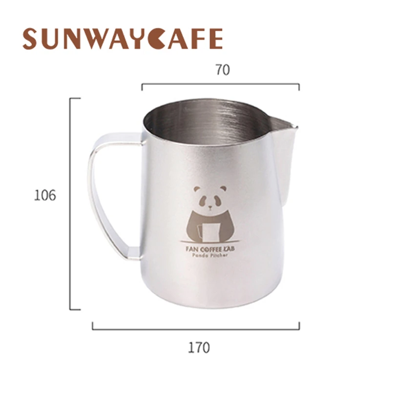 700 мл молочник для кофе панда узор из нержавеющей стали молочный кувшин крема