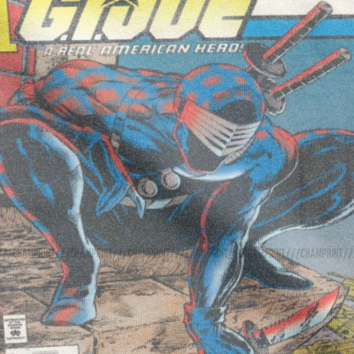 Смешной G.I. Джо Мужская футболка с круглым вырезом хлопковая Футболка