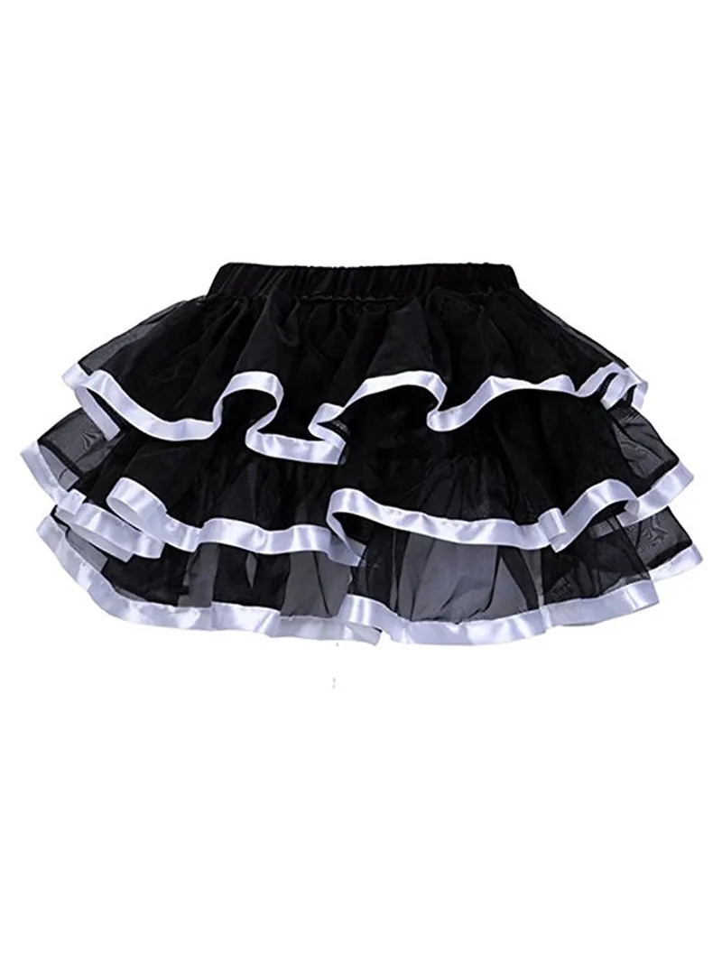 

2021 Ladies Plus Size Faldas Saias Tulle Skirts Womens Adult Tutu Skirt Femininas Pleated Midi Costume Corset Skirts