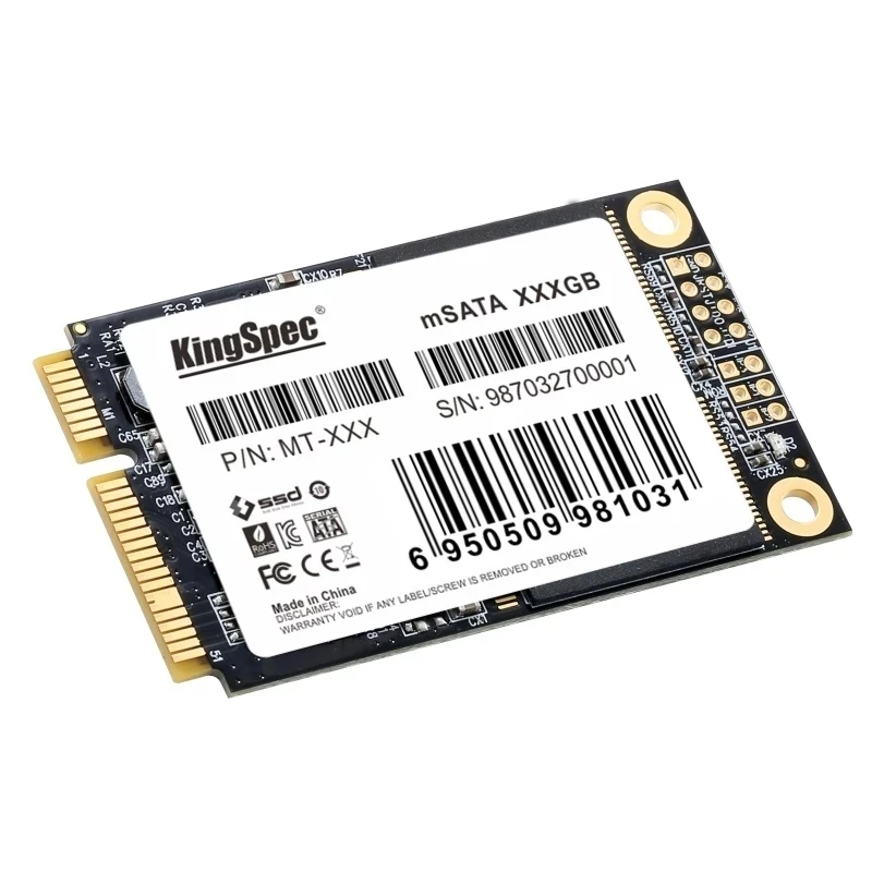 KingSpec mSATA SSD диск 1 ТБ 64 Гб 128 ГБ 256 512 Mini SATA III Внутренний твердотельный жесткий для