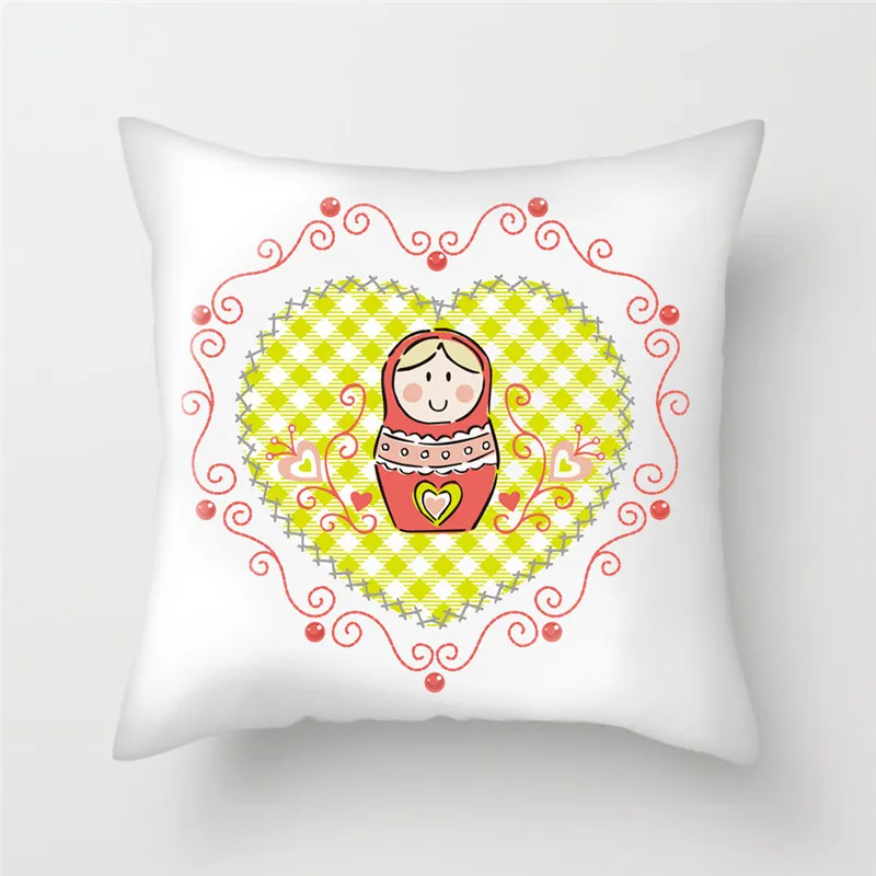 TTLIFE русская кукла наволочка для подушки с рисунком из мультфильма декоративная