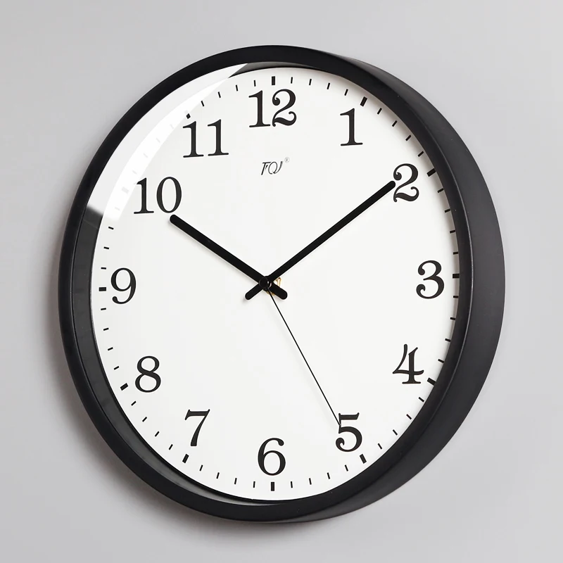 

Wall Clocks Modern Living Room Black Fashion Nordic Style Wall Clock Home Decor Hanging Watch Simple Fashion Mute House Ornament