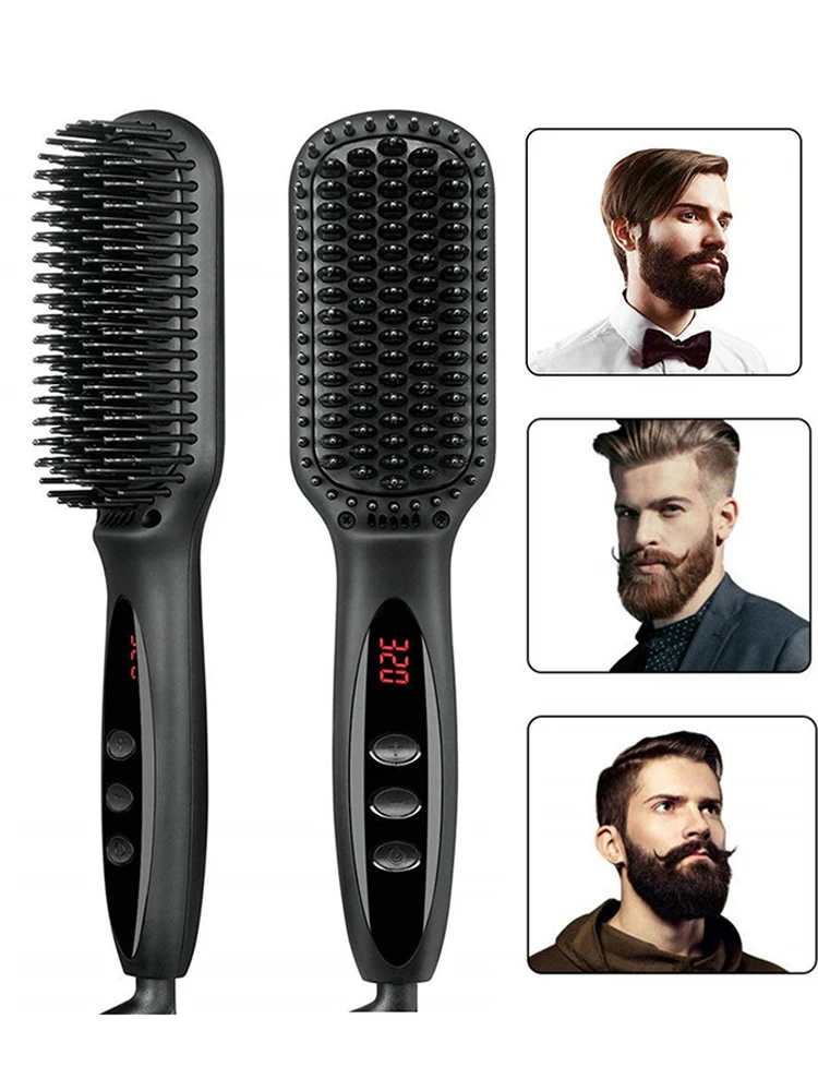 Профессиональный плоский утюжок электрическая щетка для выпрямления