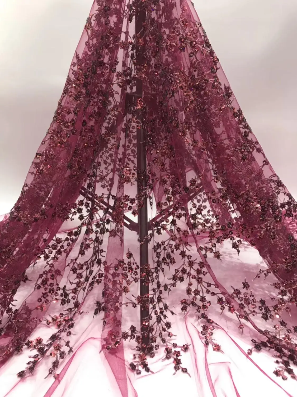 

Красивая африканская сетка тюль кружевная ткань с блестками 5 ярдов маленькие цветы дизайн хорошее качество пайетки кружева FNSMA171