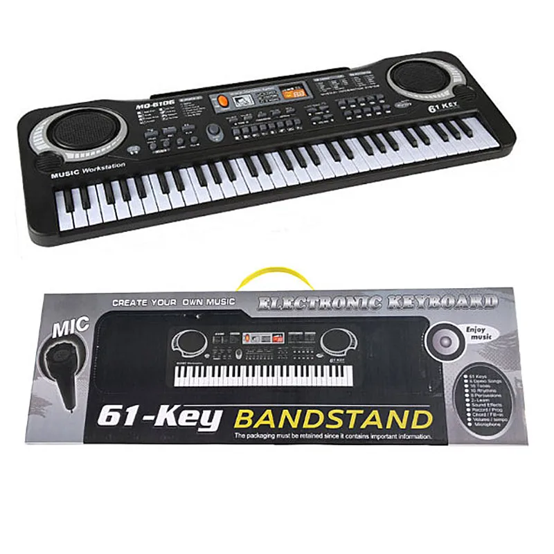 Детская игрушка для фортепиано 61Key с микрофоном симуляция электрическая
