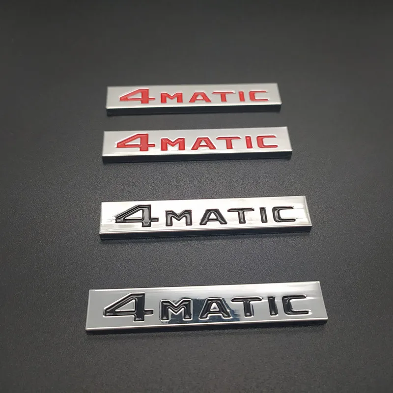 

2 pcs 4MATIC 4 MATIC Logo 3D Metal Sticker Emblem Sticker Car-styling For AMG Mercedes W212 W211 C E S Rear Trunk Car Sticker