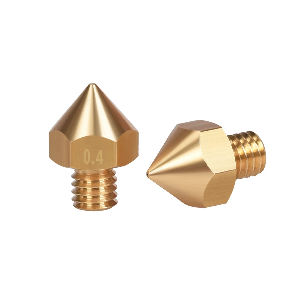 BIQU 10/20PCS Original B1UM2 Brass Nozzle 1.75 0.4/0.5/0.6/0.8MM 3D Printer Parts Extruder Print Head Nozzle For 1.75mm Filament