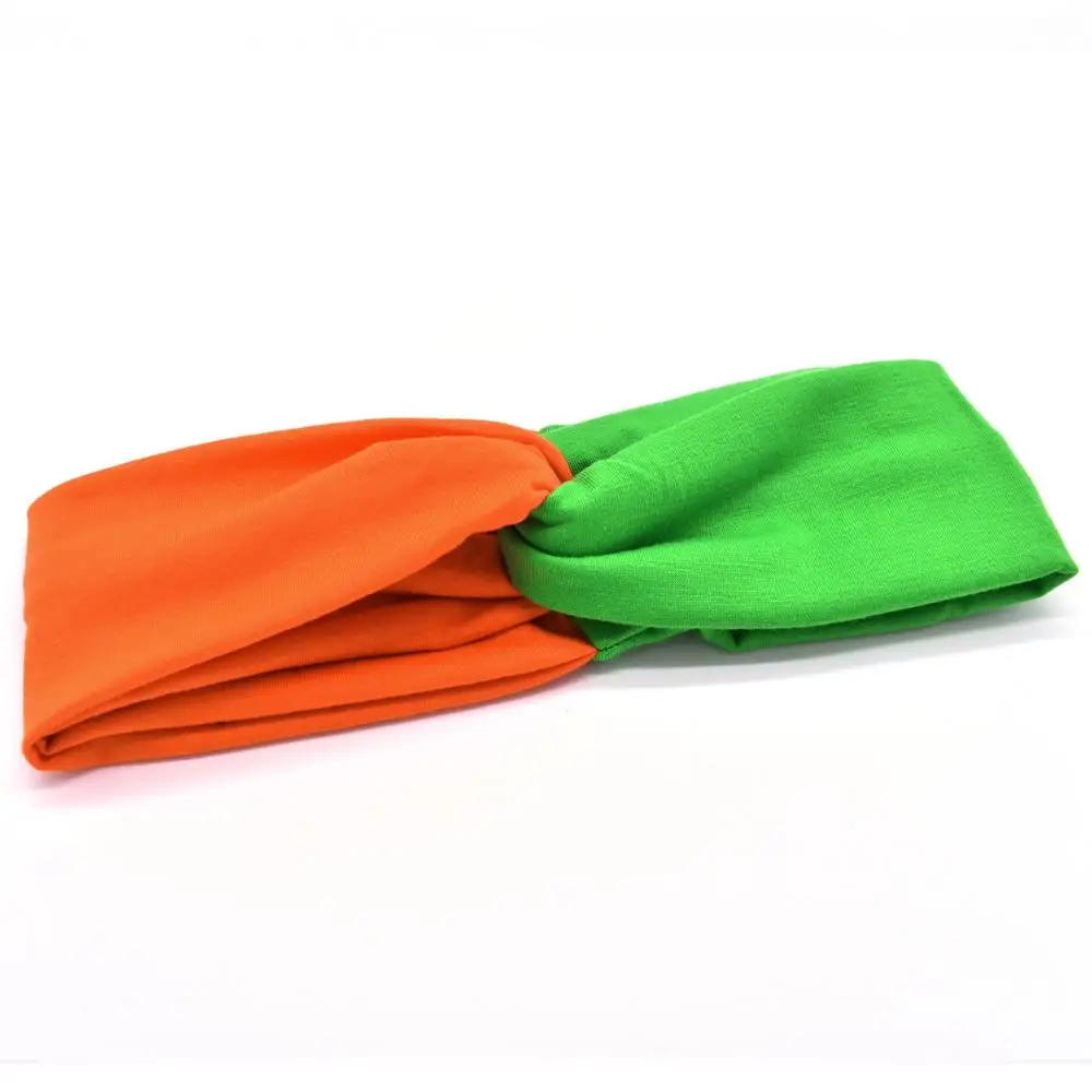 Повязка для волос женская милая Спортивная широкая лента йоги цветной