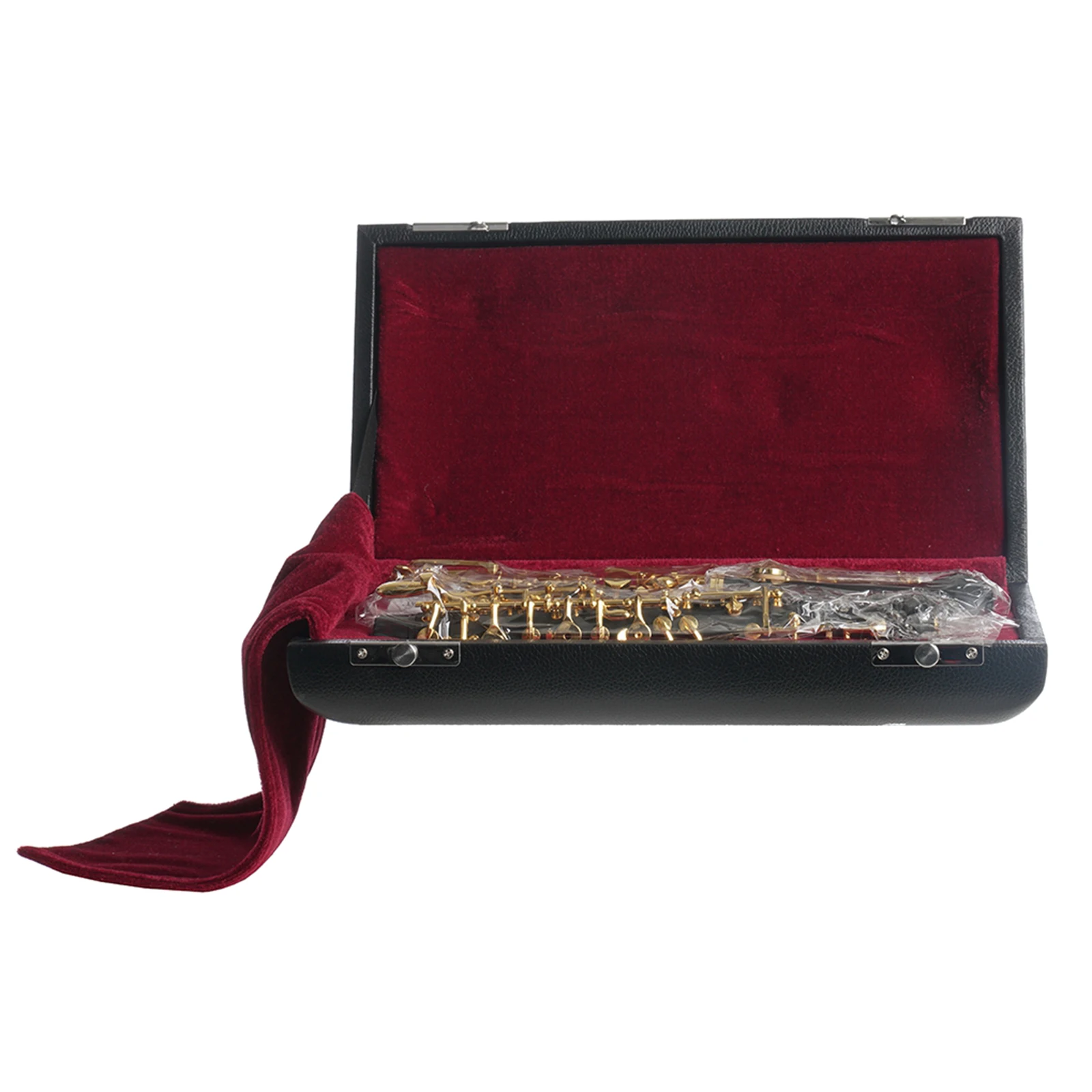 

Полоса B, плоский кларнет, кларнет командира эбонита, золотые клавиши с жестким чехлом стойка для кларнета, и другие клавиши