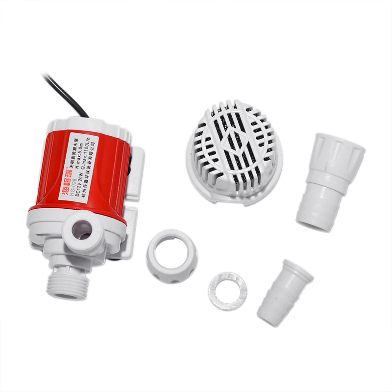12V 20W DC 1100L/H энергосберегающий погружной водяной насос морской управляемый