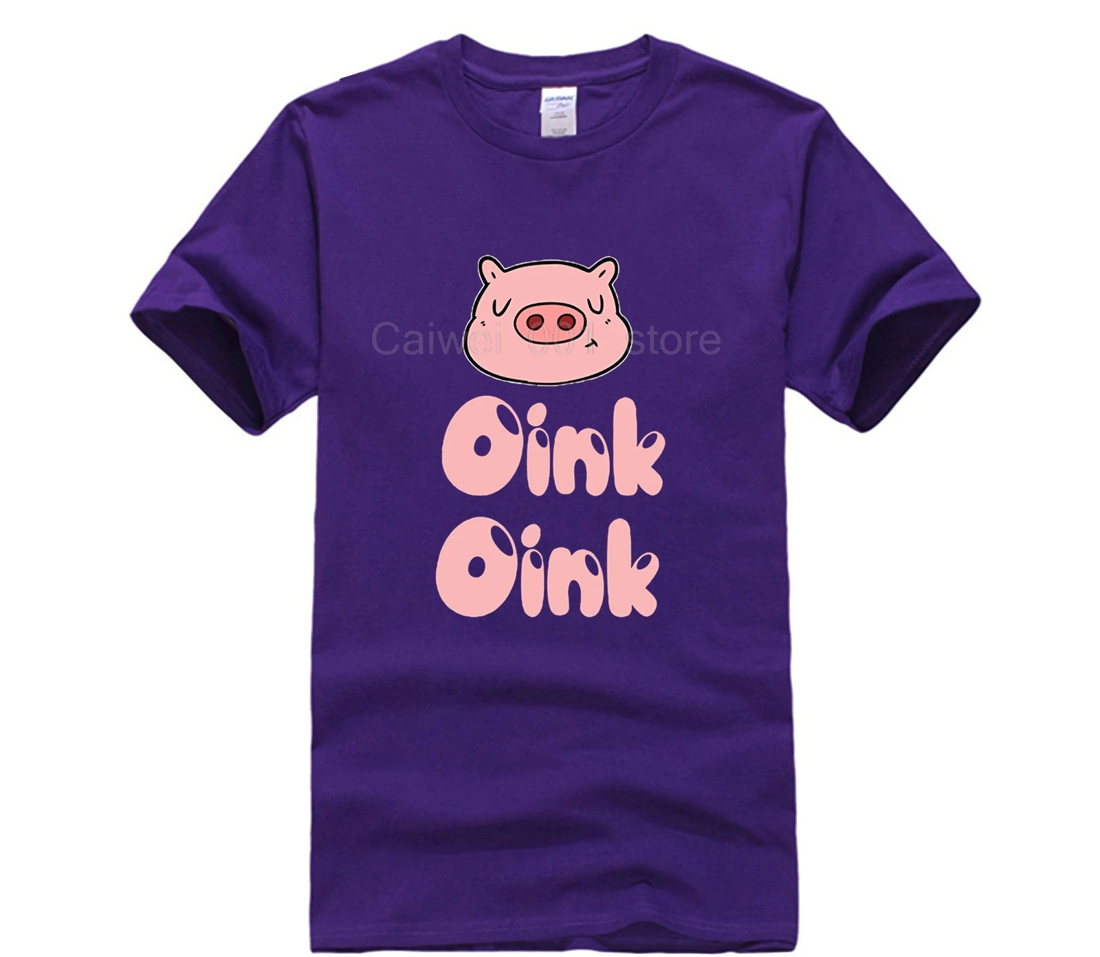 

New fashion trend Pink Pig Printing Camisetas 2020 New Funny Vogue Cartoon Kawaii T Shirt Harajuku men Gothic Tops