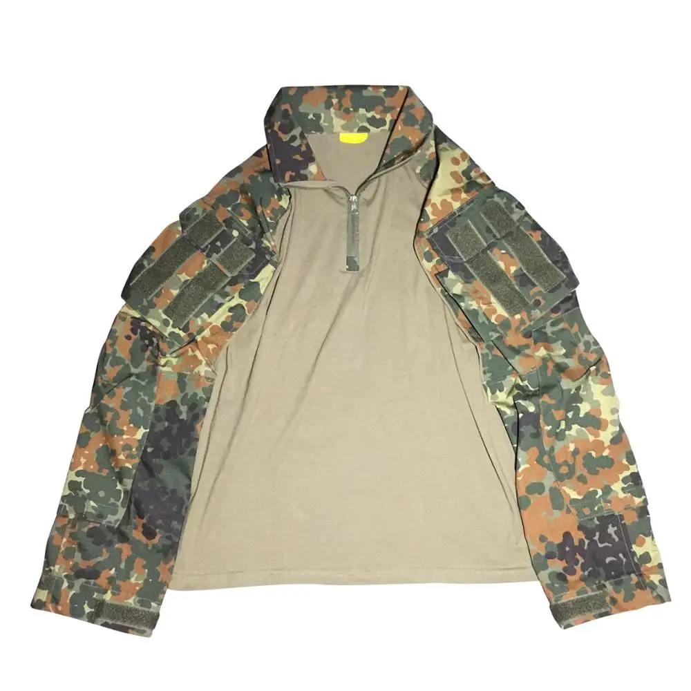 De Ban Camo Shirt Обновленная Тактическая Военная камуфляжная рубашка, штаны, армейский веер, уличная Боевая тренировочная одежда, полевая CS Экипировка, топы, брюки - Цвет: De Ban Camo Shirt