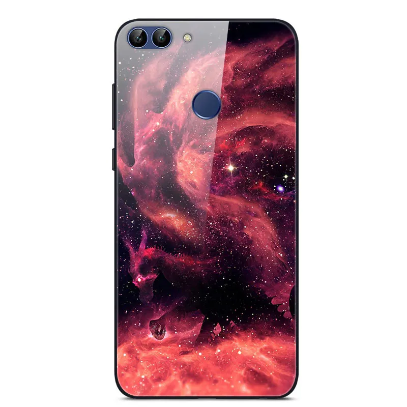 60 Для huawei P Smart Enjoy 7S чехол из закаленного стекла с изображением планеты космос, стеклянный чехол-накладка для huawei P Smart Coque Shell PSmart - Цвет: 60