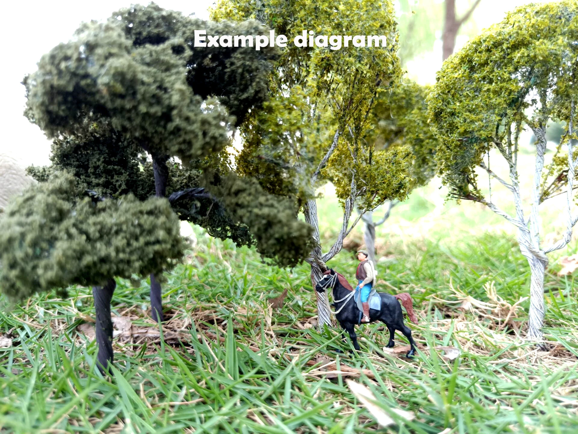 Миниатюрный искусственный материал для дерева растительный военных сцен DIY