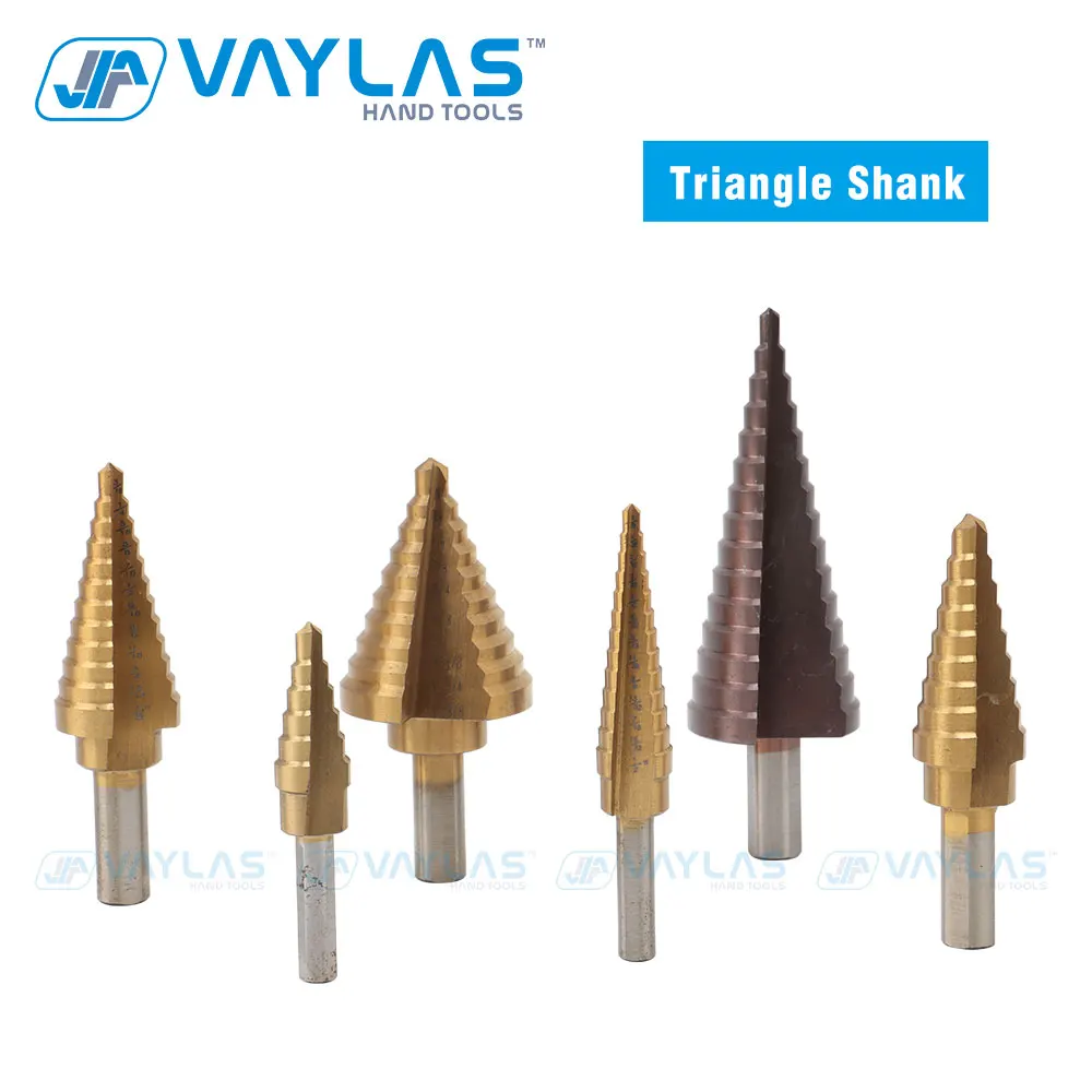 

4-32mm HSS Step Drill Bit Titanium Coated Drilling Power Tools Accessories Wood Metal Hole Cutter Cone Drill High Speed Steel