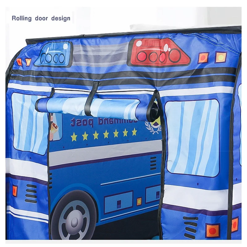 

Children Tent Kids Play Tent Toy Foldable Playhouse Cloth Fire Truck Police Car Game House Bus
