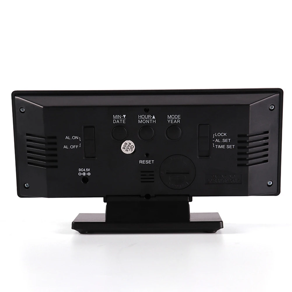 Светодиодный Будильник зеркальные цифровые часы с функцией повтора отображения