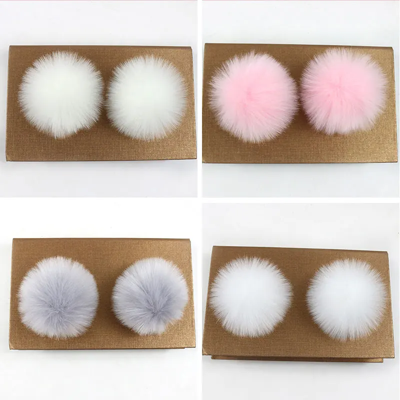 

Fashion Colorful 10cm Faux Fur Pompom For Women Useful Knitted Hat Shoes Cap Supplies Practical Cute Popular DIY Decoration