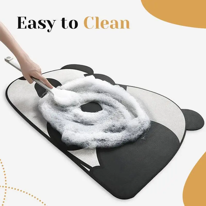 cute cat dog panda quick drying anti slip mat super absorbent bath mat nappa skin floor mats toilet carpet home decor free global shipping