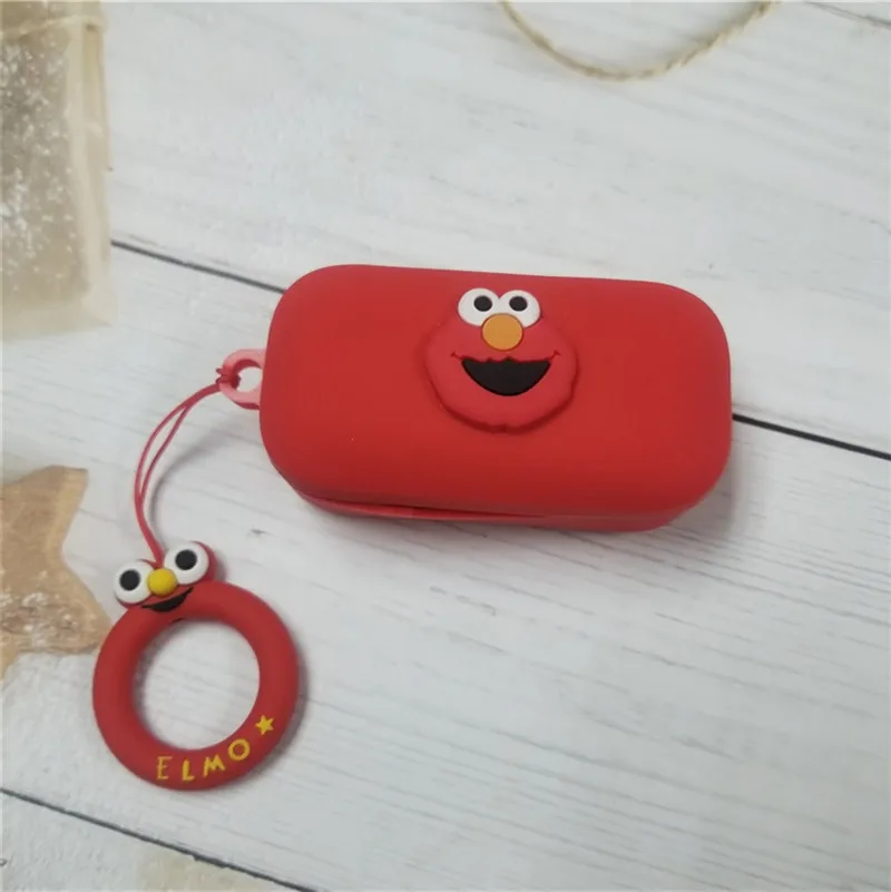 

Cartoon Silicone Earphone Case For QCY T5 Wireless Bluetooth Earphone Shockproof Protective Headphone Bags for QCY T5s With Hook