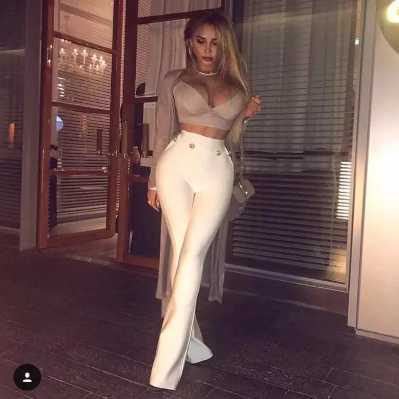 Новая мода хит продаж женские брюки облегающие стрейч красный белый совместный