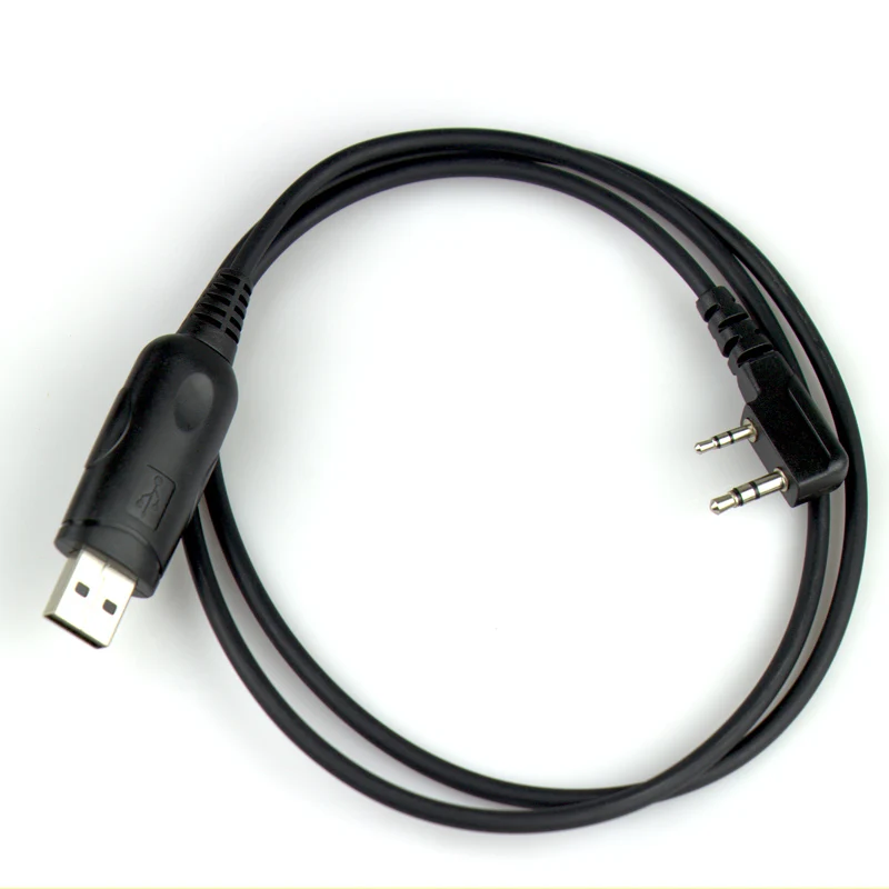 ksun baofeng walkie talkie two way radio programming cable 2 pin k head type universal radio station programming cable free global shipping