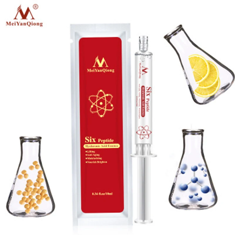 

Six Peptide Hyaluronic Acid Essence Anti Aging Anti Wrinkle Lifting Face Serum Repair Concentrate Rejuvenation Skin Care Cream