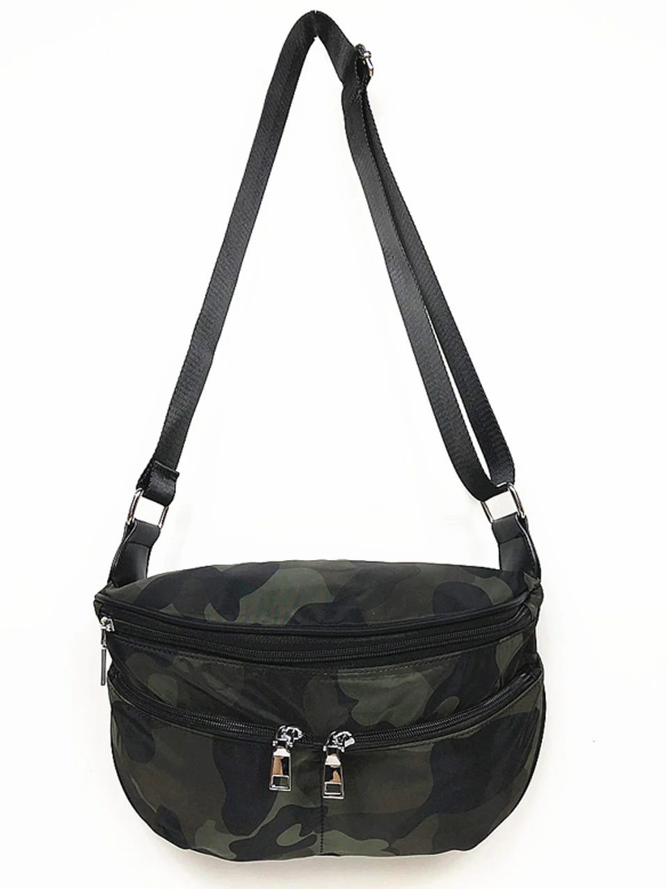 Черная камуфляжная Женская Повседневная сумка-мессенджер через плечо с