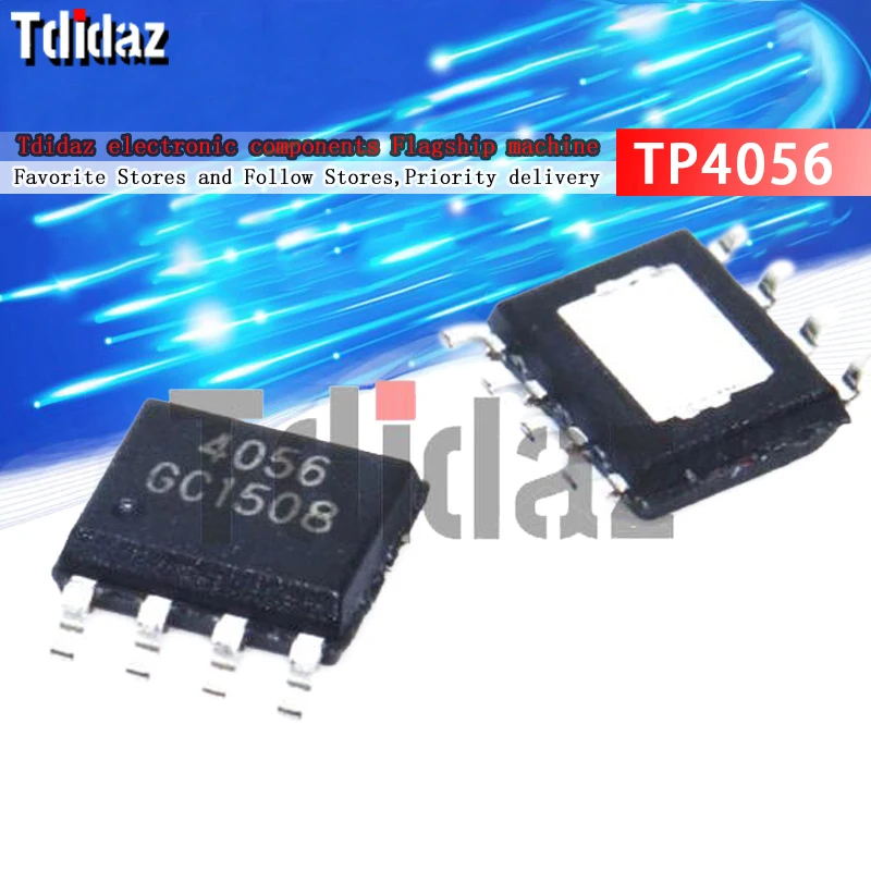 Новый и оригинальный чипсет TP4056 SOP-8 4056E TC4056A TP4056E 4056 SOP8 SOP SMD 20-50 шт. | Электронные