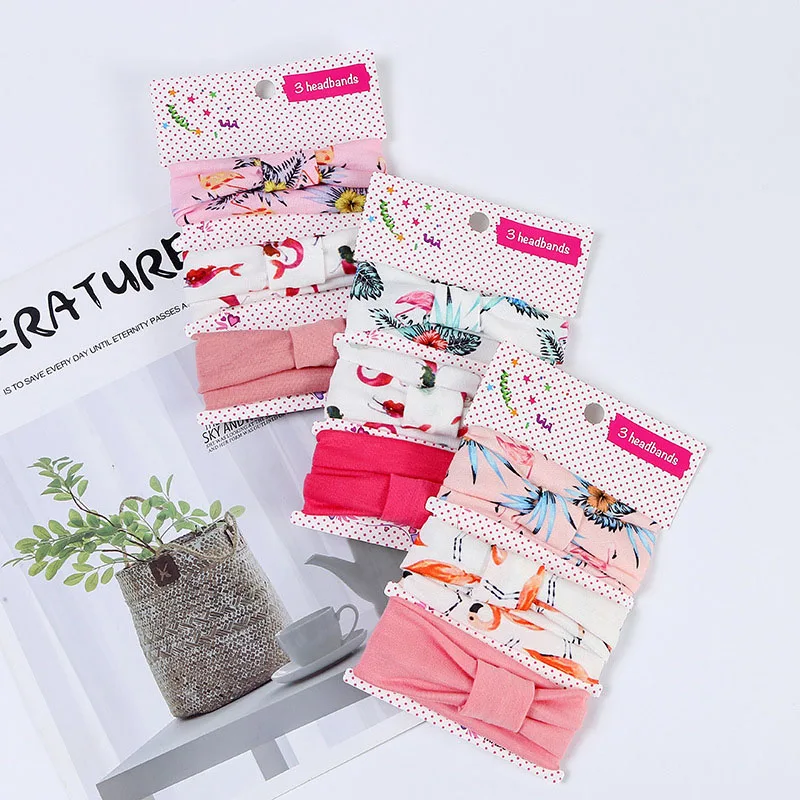 Комплект из 3 предметов для маленьких девочек повязка на голову с бантом