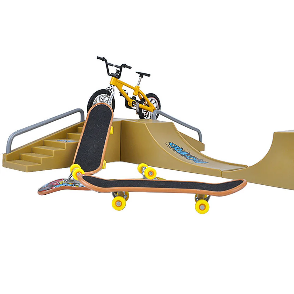 

Party Favors For Kids Mini Finger Skateboard Set Entertainment Lightweight Gift Desktop Educational Toy Fun Simulation Bikes