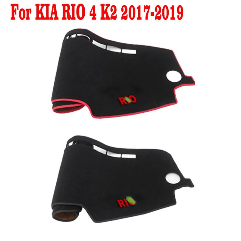 

For Kia Rio 4 K2 2017 2018 2019 Car Dashboard Cover Avoid Light Pad Instrument Platform Cover Mat Carpet Accessories
