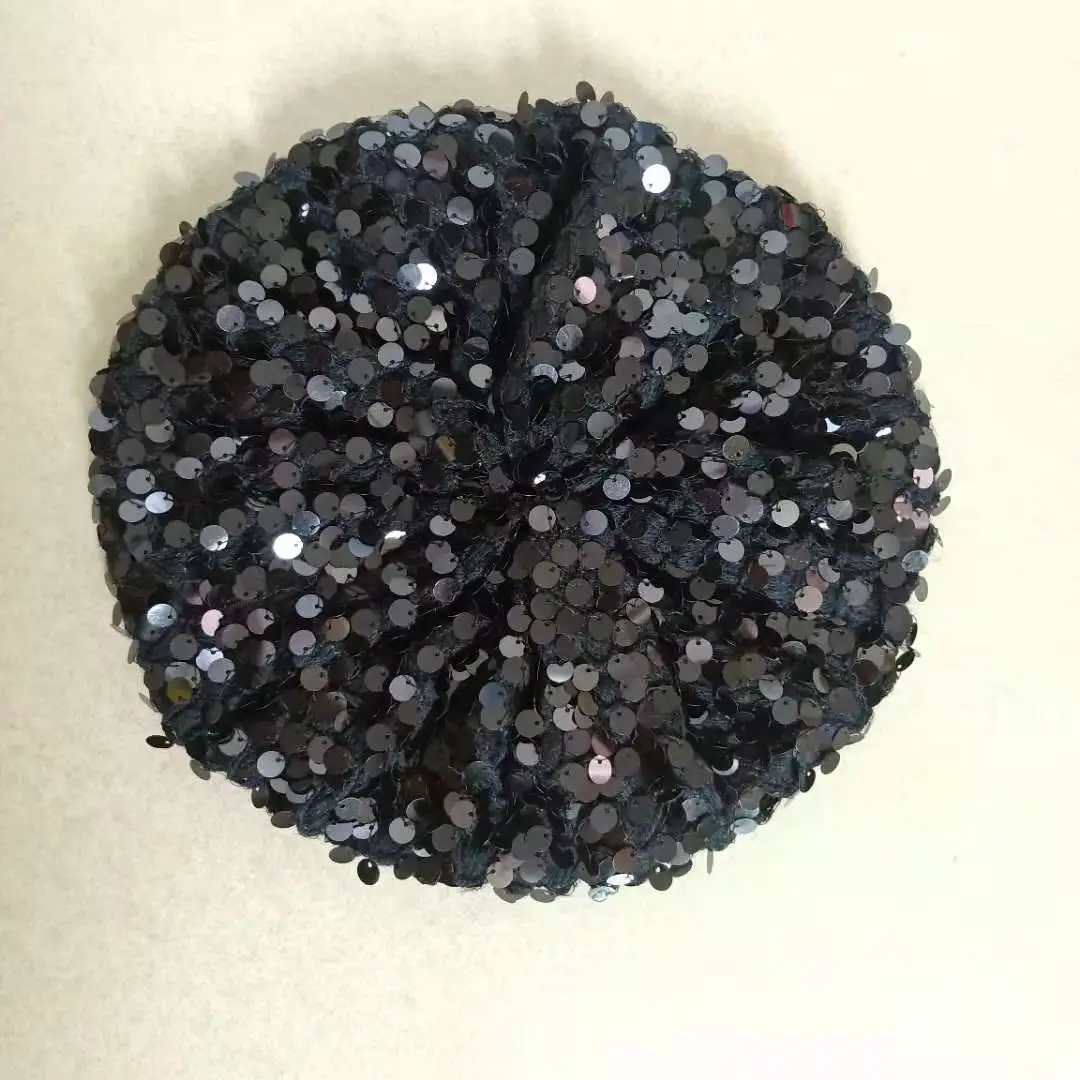 Женская зимняя шапка шерстяная элегантная с блестками Blingbling Beanies осенние женские
