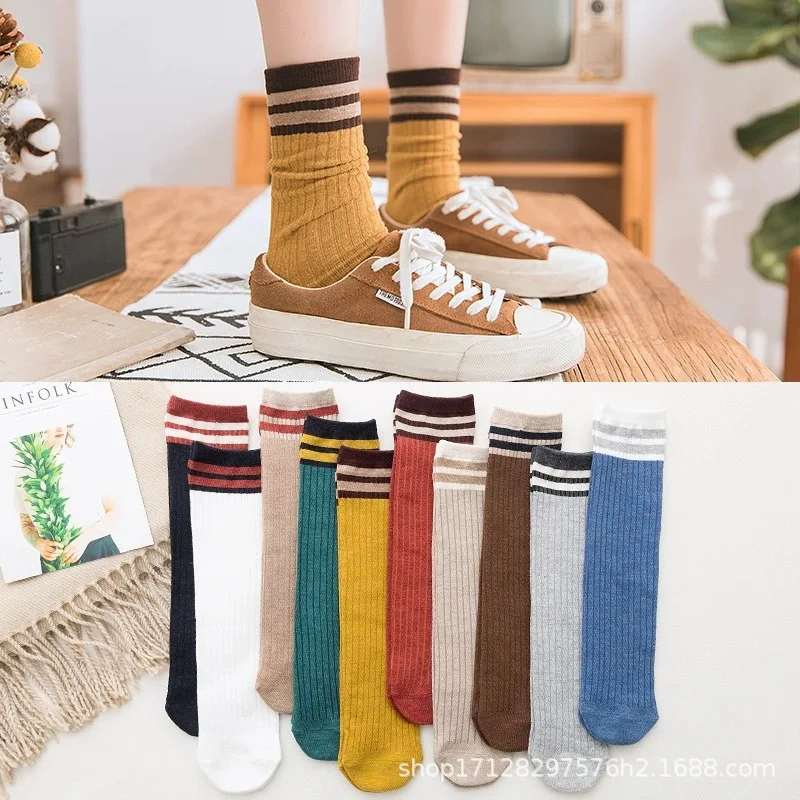 

Оптовая продажа, женские носки, средней длины, в японском и корейском стиле колледжа, осенне-зимний комплект детской одежды для студентов, н...