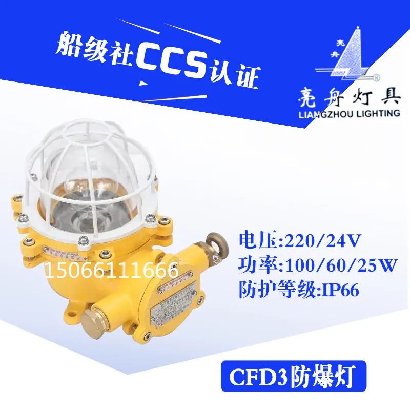 

Marine Copper Explosion-proof Light CFD3/4/5 Incandescent Ceiling Lamp with Protective Net Cover 60/100W