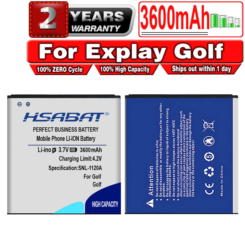 HSABAT 100% Новый 3600 мАч Высококачественный сменный литий ионный аккумулятор для