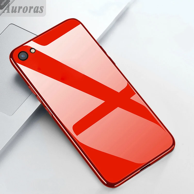 Чехол из закаленного стекла Auroras для VIVO Y81 Y81i с мягкой рамкой Противоударная