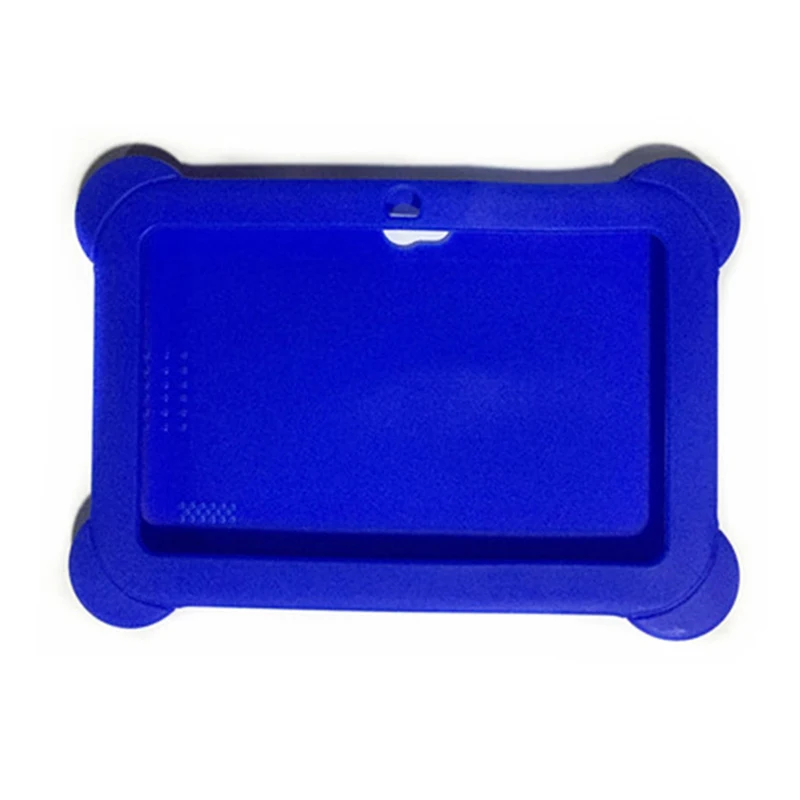 Dark Blue 7 дюймов планшет ТПУ гелевый силиконовый защитный чехол противоударный чехол для Q88 Android планшетный ПК дети - Цвет: Dark Blue