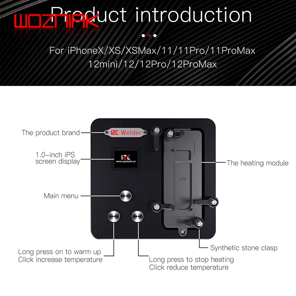 I2C обогрев паяльная станция сварочный аппарат для телефона доска с двумя слоями