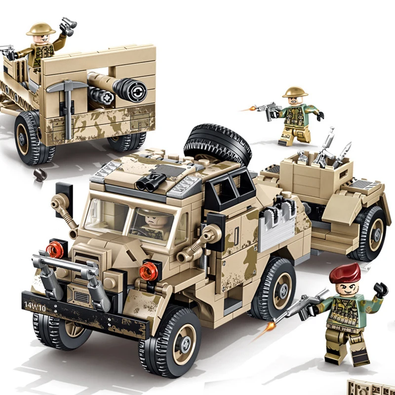 

464 шт., Детский конструктор «армия»